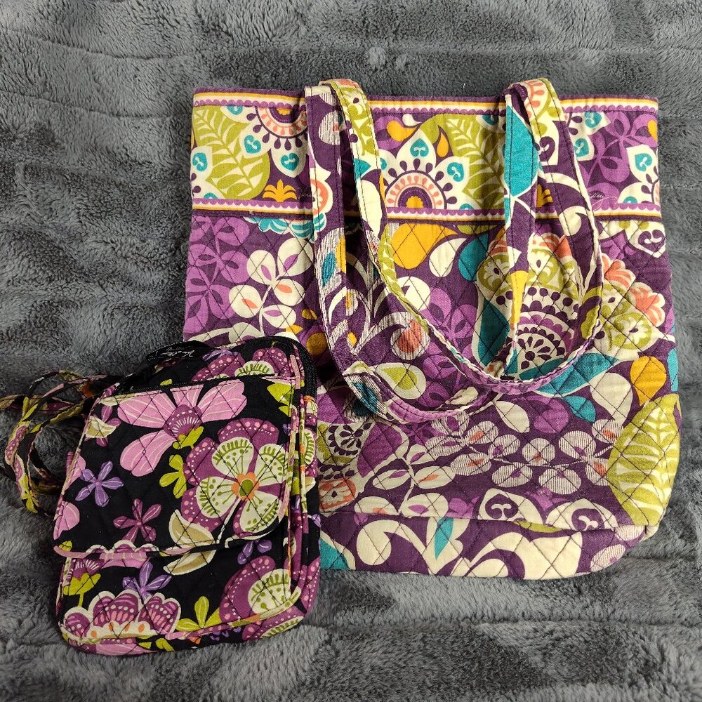 Vera Bradley Hobo Bag & Small Crossbody Bag Purse